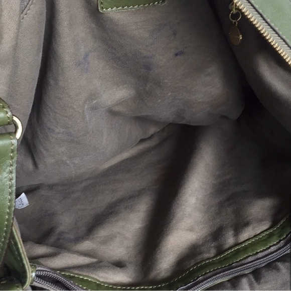 Beautiful Rabeanco Army Green Leather Bag - Picture 7 of 8